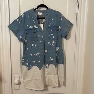 Entro Blue Denim Jean Dress NWT XL